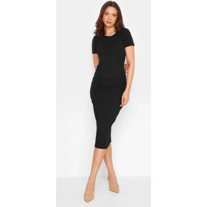NWT LONG TALL SALLY LTS Tall Black Twist Midi Dress 6